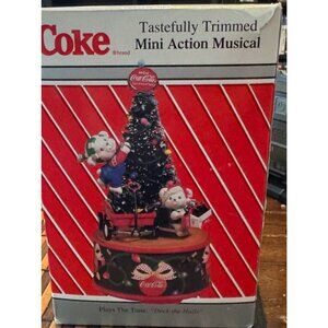 Enesco Coca Cola Coke Deck The Halls Christmas